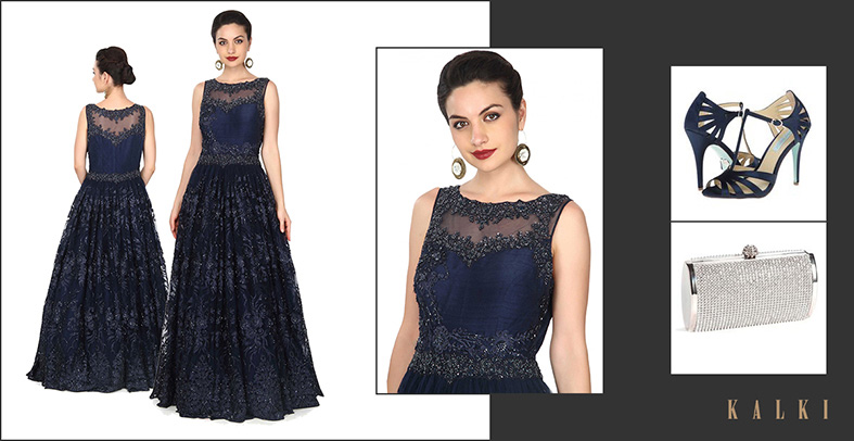Navy Blue Gown