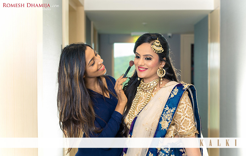 KALKI NAVY BLUE BRIDAL LEHENGA WITH EMBROIDERY