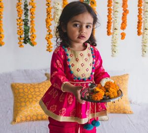 Trendy Kids Ethnic Lehengas for Wedding Events