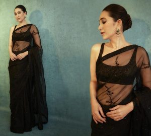 Karishma Kapoor Looks A Beauty Beyond Compare In A Sabyasachi Sheer Saree