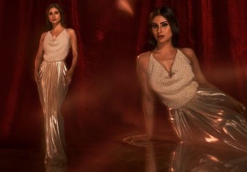 We Are Loving Mouni’s Party Spirit In A Metallic Outfit By Deme by Gabriella x KALKI