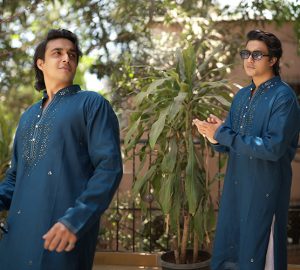 Nothing Says Handsome Than This Bright Ethnic Kurta From Kalki Donned By Tanzeel Khan