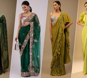 How To Style A Green Saree?