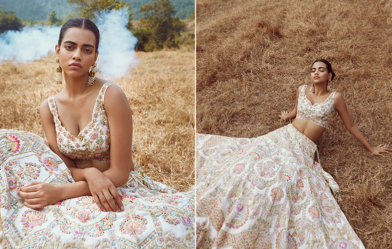 Enchanted Frost Tales of Ivory Lehengas and Fairytale Dreams