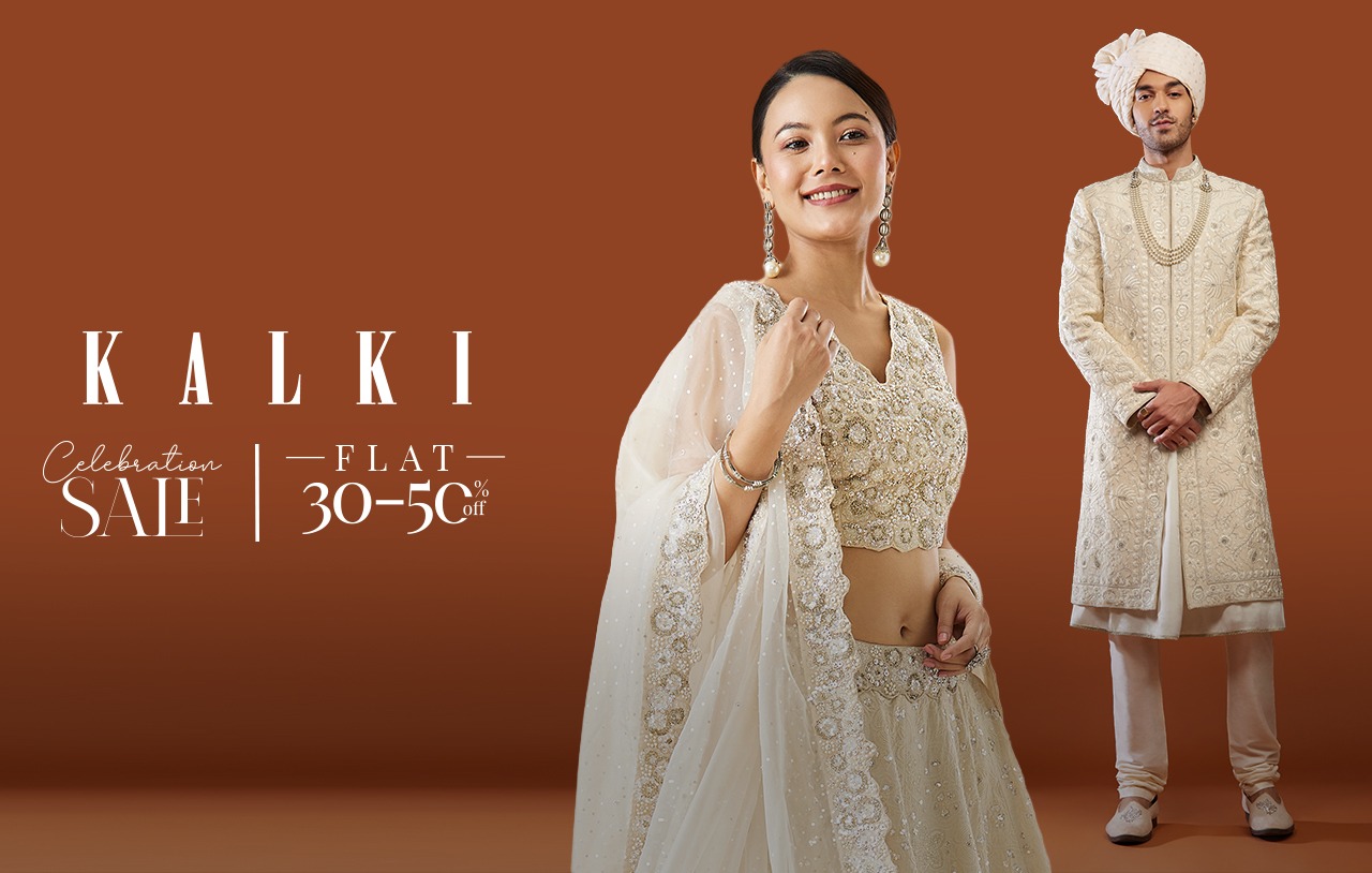 Shop Matching Couple Outfits at KALKI's Flat 30–50% Sale
